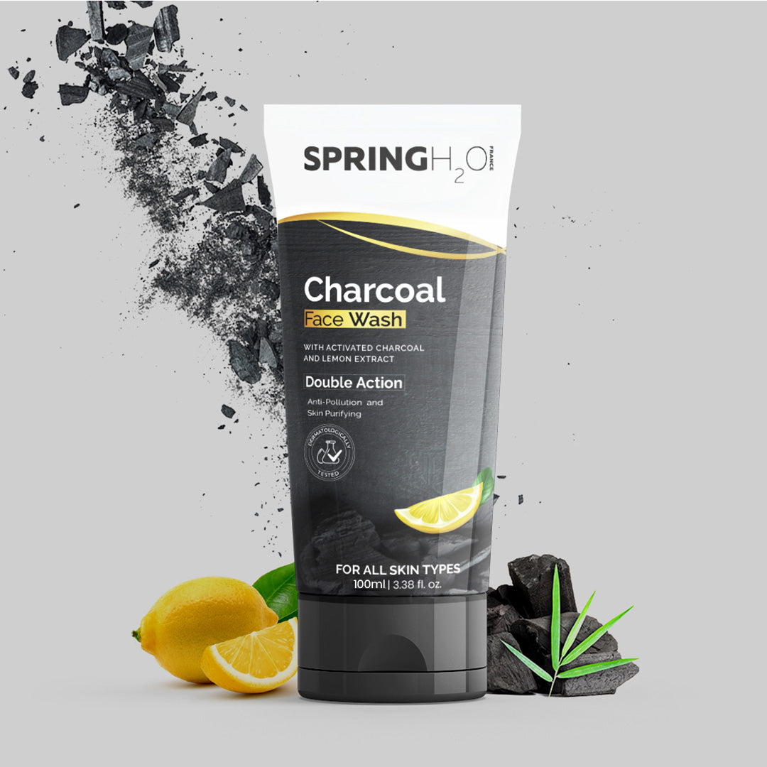 Charcoal Face Wash With Activated Charcoal and Lemon Extract