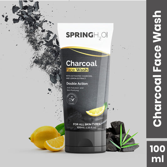 Charcoal Face Wash With Activated Charcoal and Lemon Extract