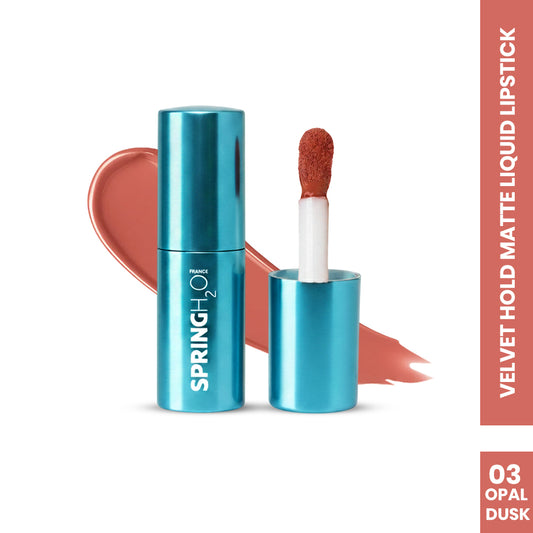 SPRING H2O Velvet Hold Matte Liquid Lipstick, Long Lasting, Waterproof Opal dusk 03